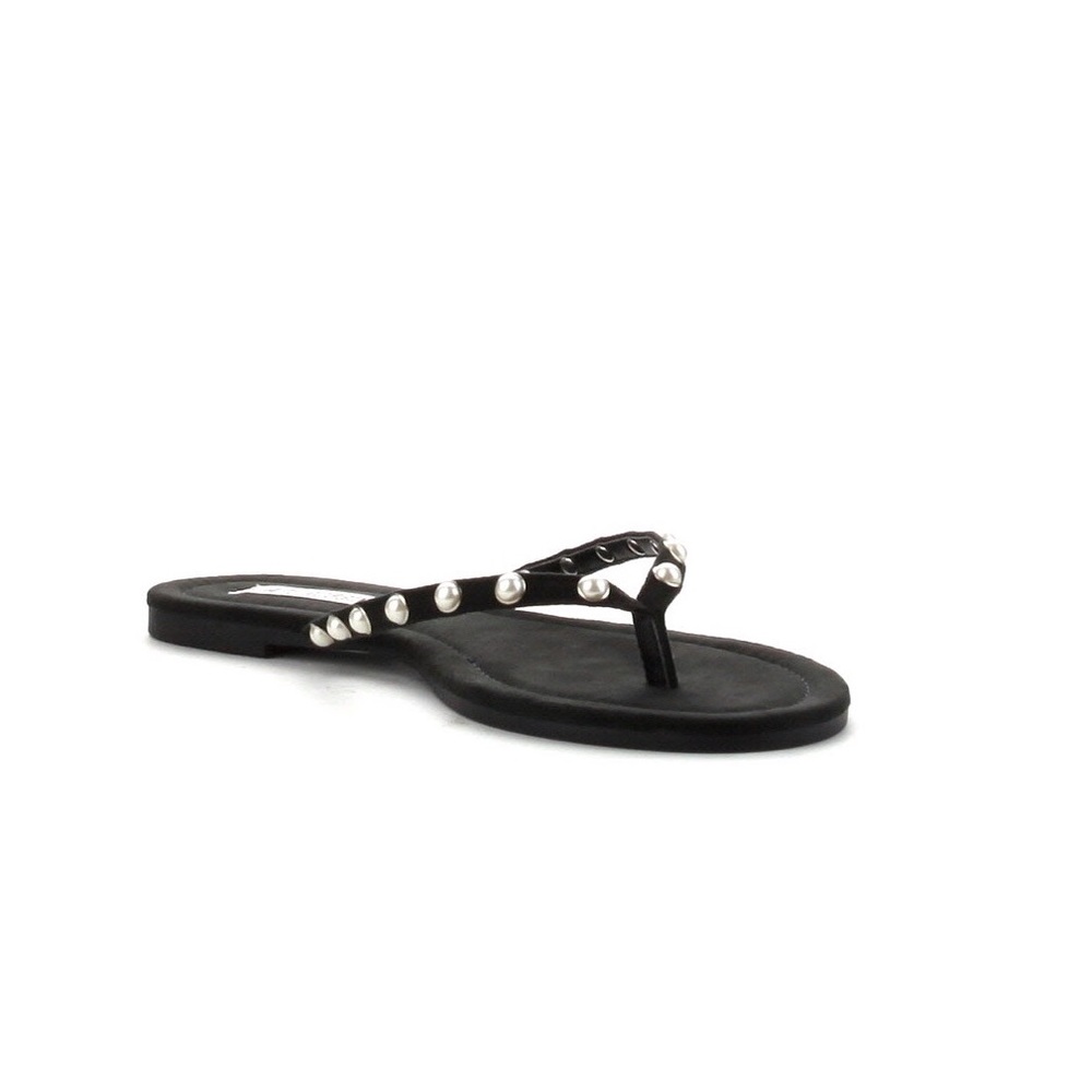 Black Pearl Thong Sandals